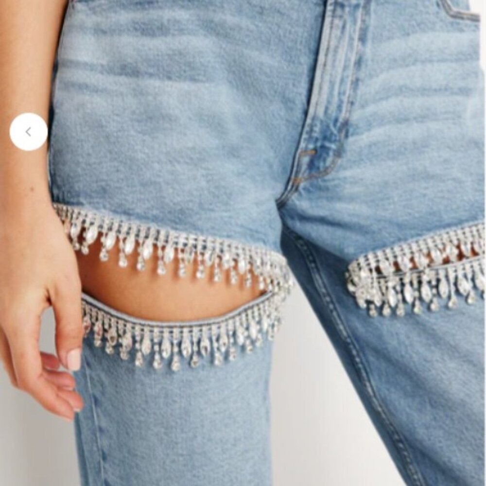 GOOD ICON STRAIGHT DIAMOND JEANS 8/29